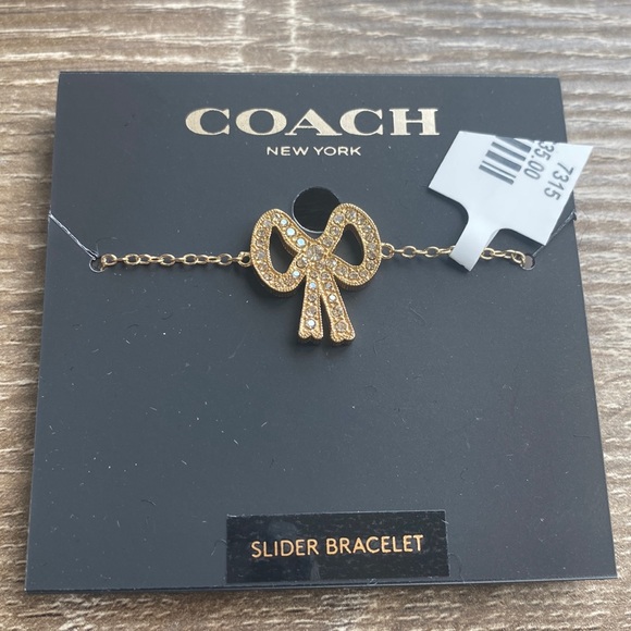 Coach Jewelry - NWT! Coach Bow Slider Bracelet